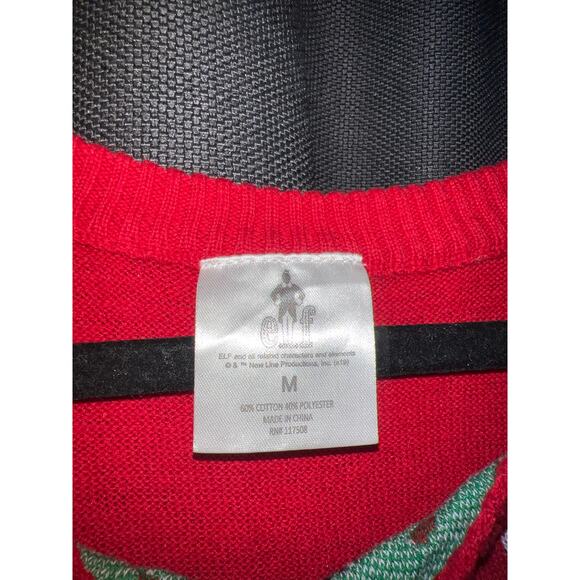 Ugly Christmas Sweater Xmas Size Medium Elf - Picture 2 of 3